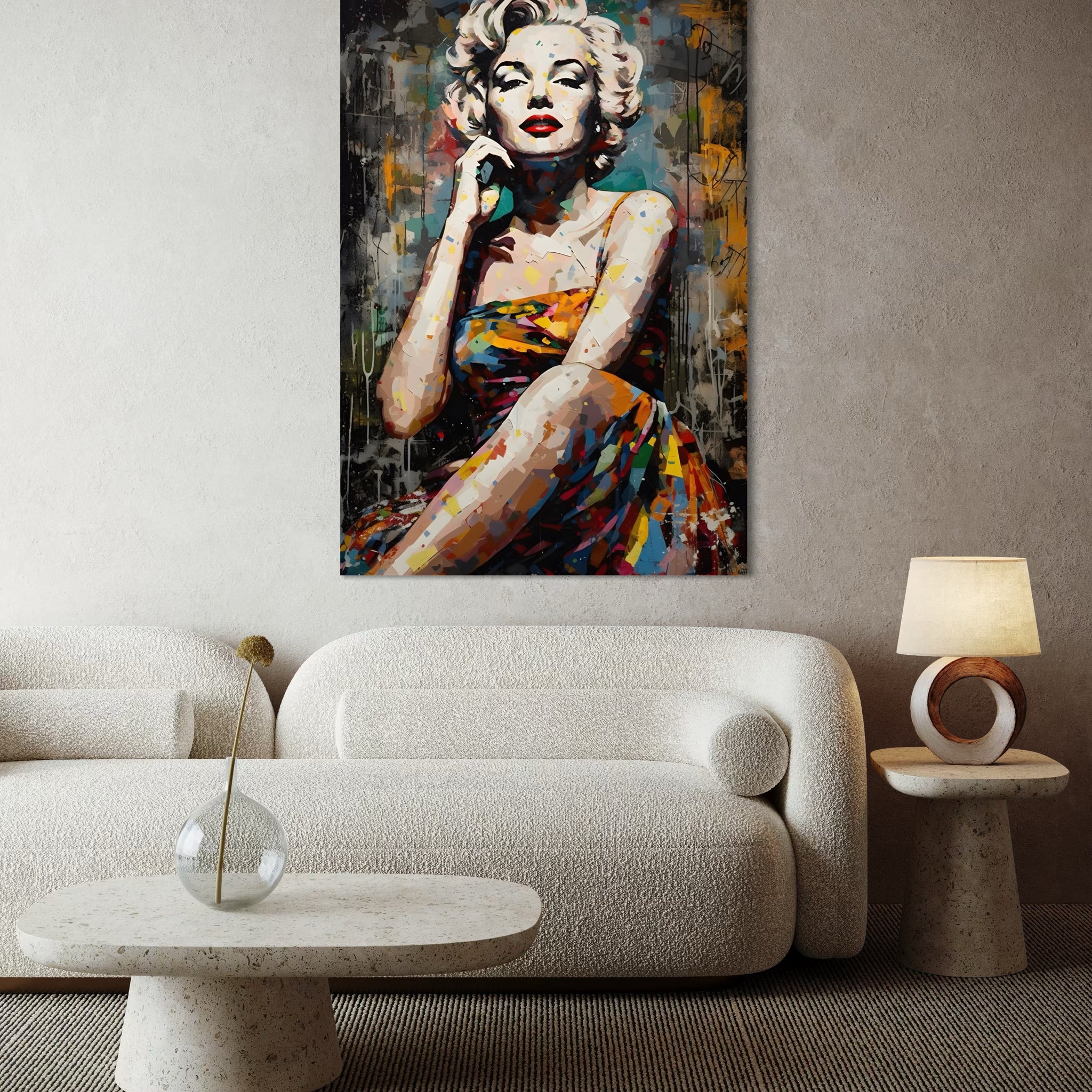 1578 - Quadro Abstrato Pintura Marilyn