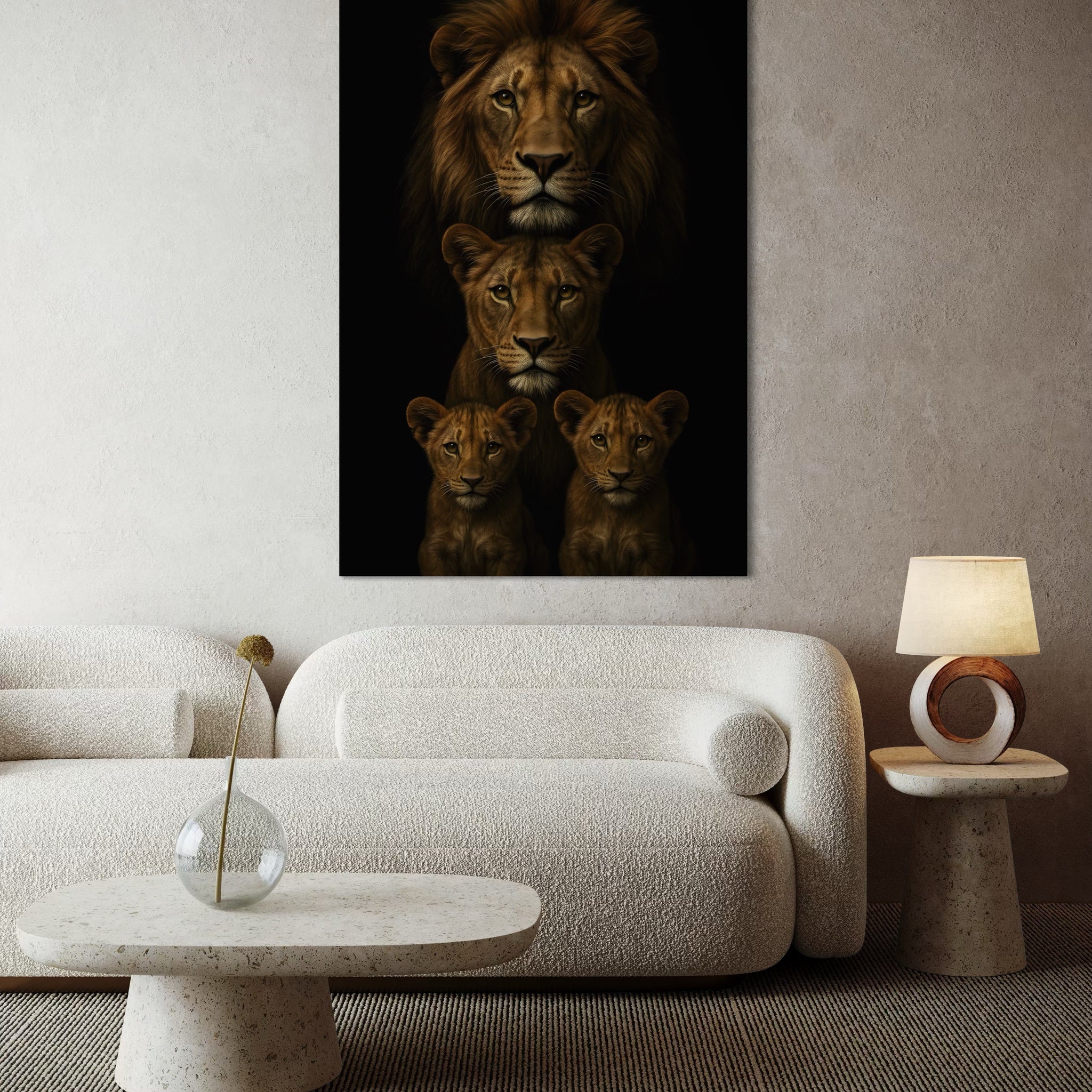 1582 - Quadro Familia de Leões 1