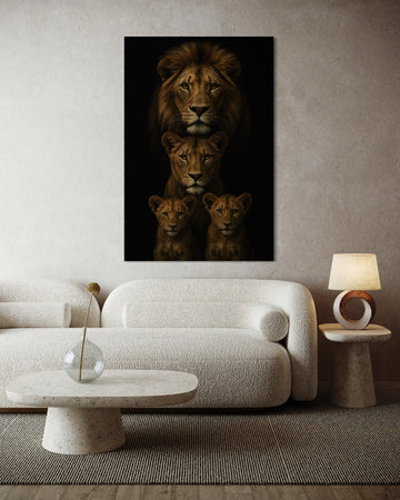 1582 - Quadro Familia de Leões 1