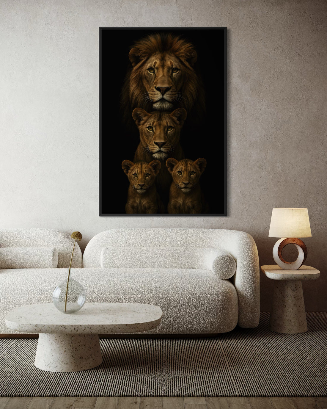 1582 - Quadro Familia de Leões 1