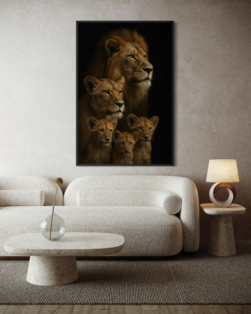 1584 - Quadro Familia de Leões 2