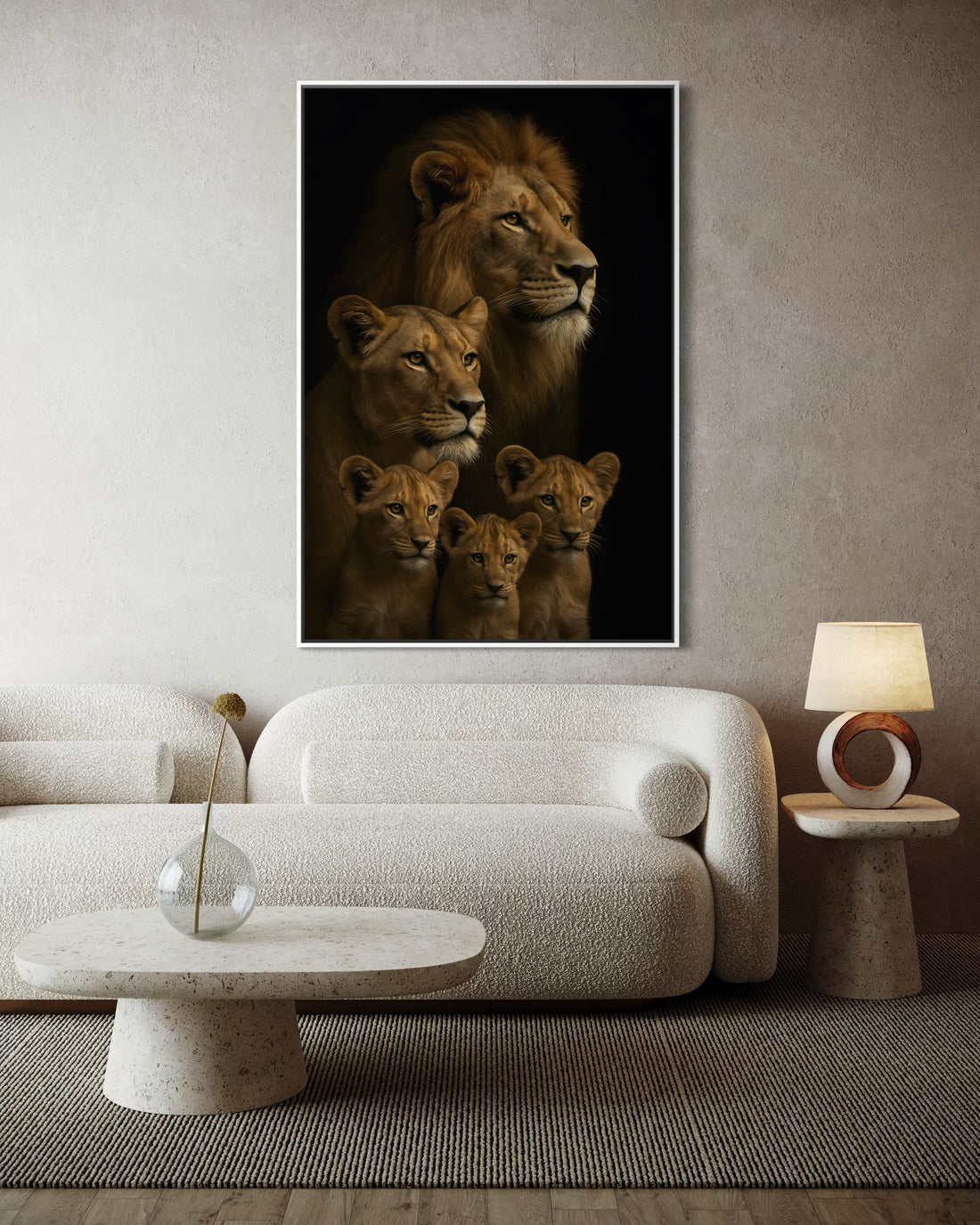 1584 - Quadro Familia de Leões 2