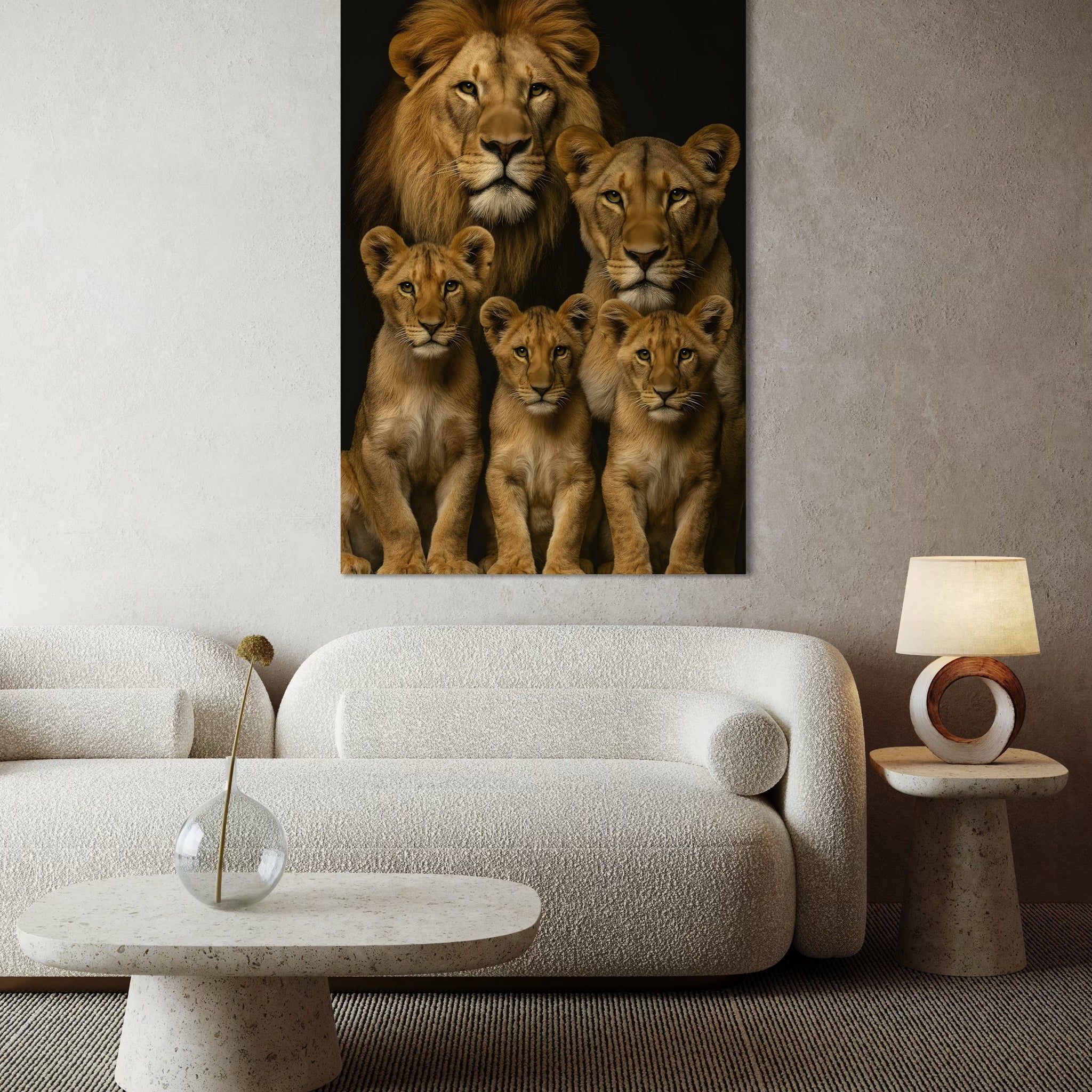 1589 - Quadro Familia De Leões 3