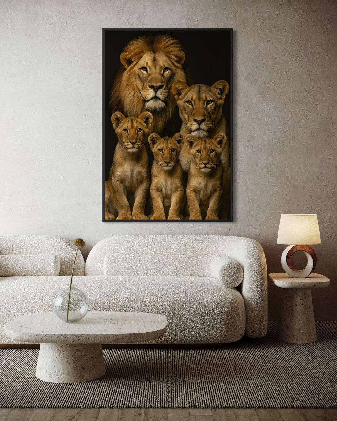 1589 - Quadro Familia De Leões 3