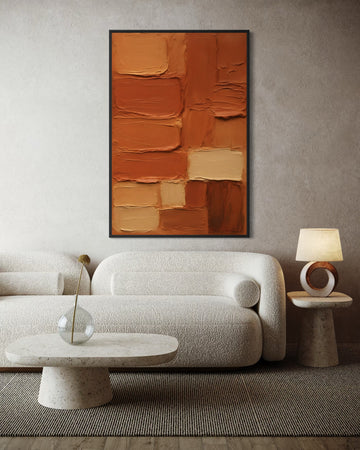 1595 - Quadro Abstrato Terroso 2