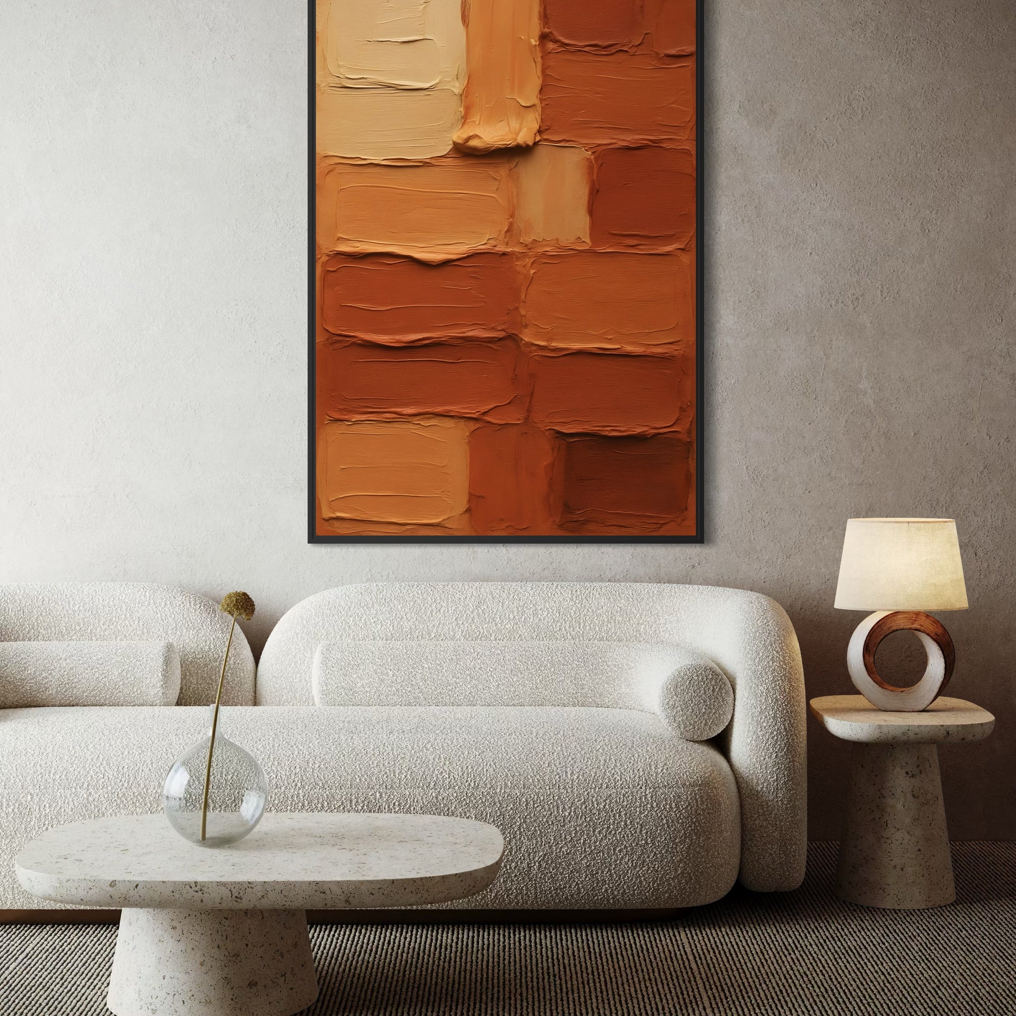 1596 - Quadro Abstrato Terroso 1