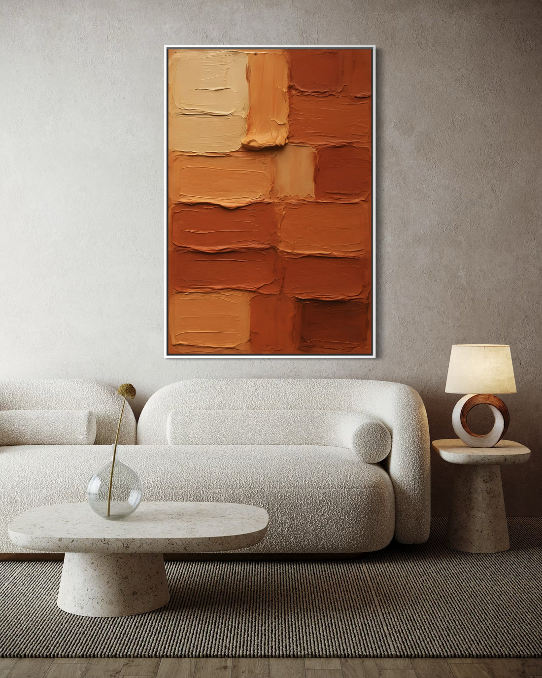 1596 - Quadro Abstrato Terroso 1