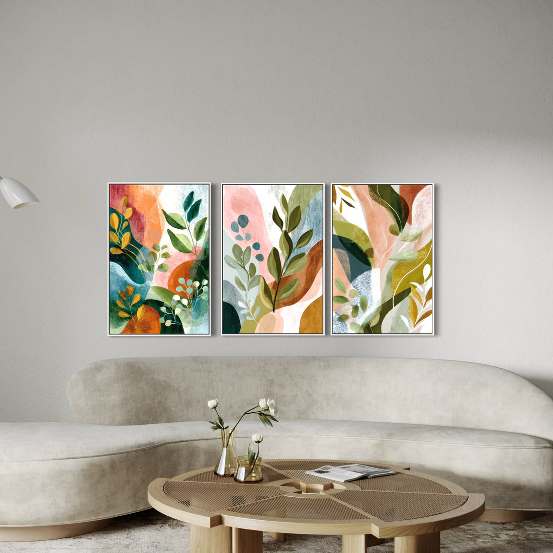 3038 - Trio de Quadros Dança das Flores