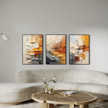 3040 - Trio de Quadros Sensação 3D