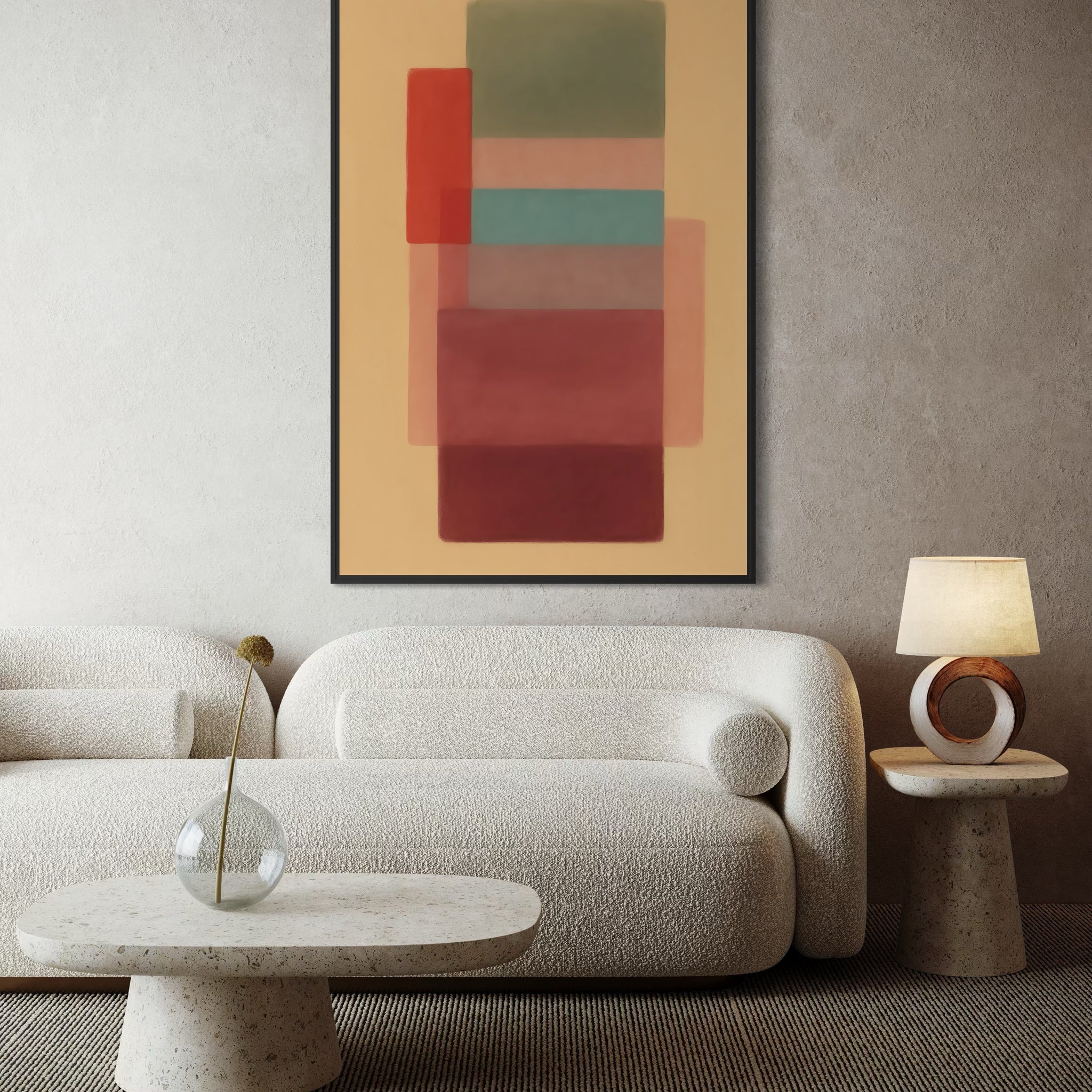 1602 - Quadro Abstratos Formas Sobrepostas