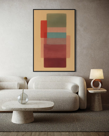 1602 - Quadro Abstratos Formas Sobrepostas