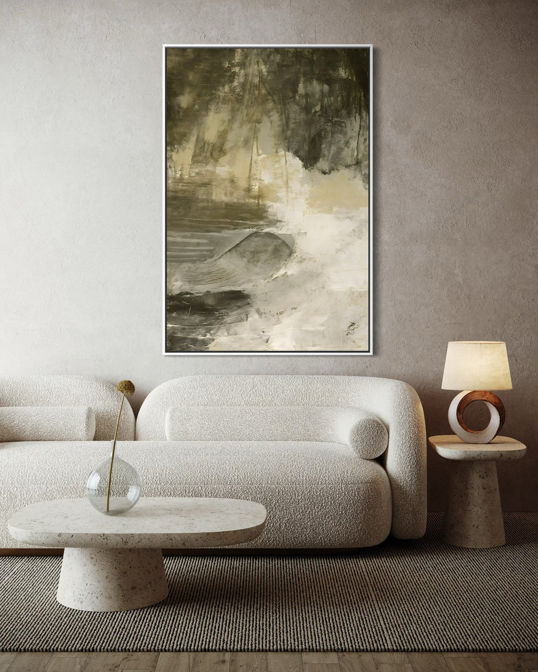 1599 - Quadro Abstrato Relva Verde