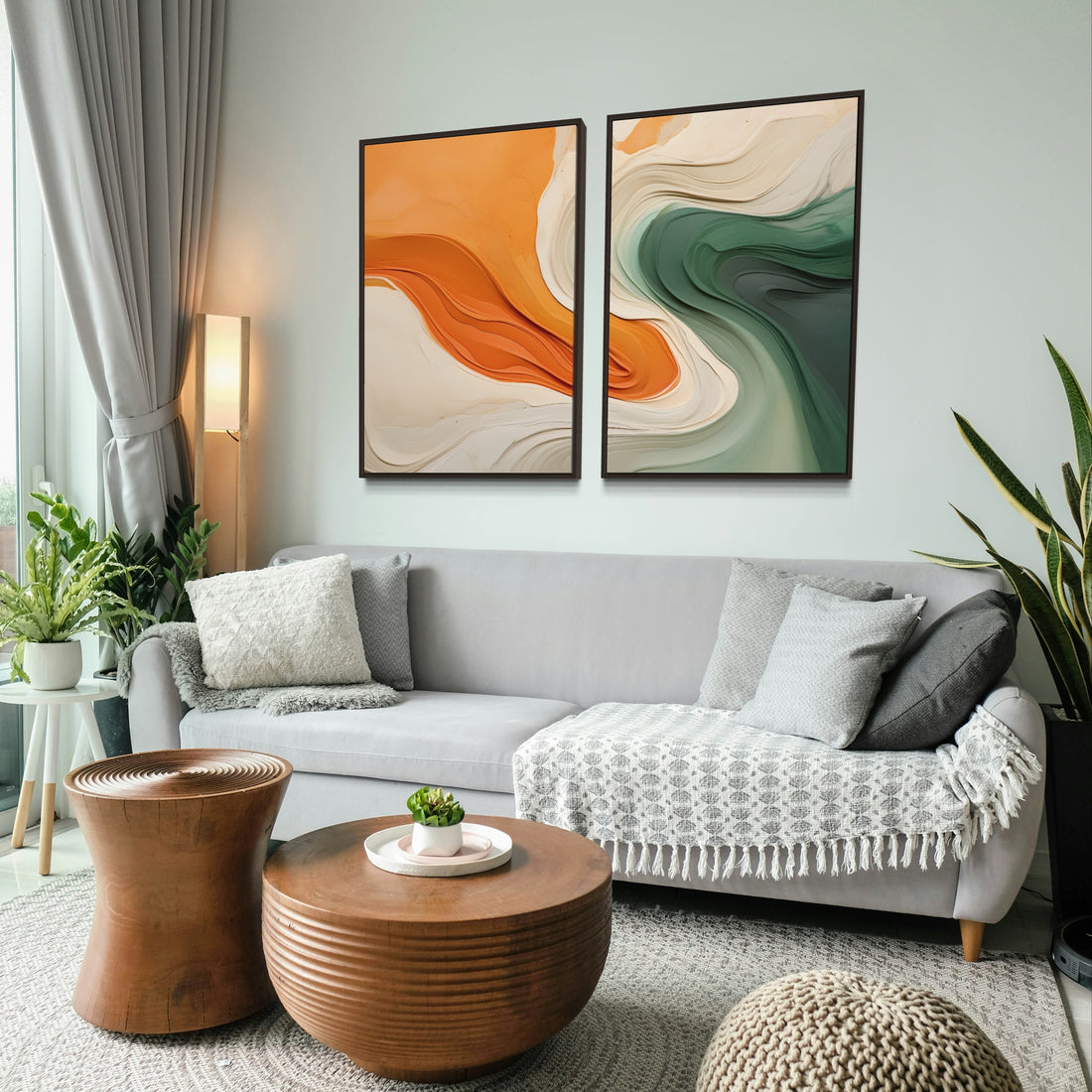 2019 - Dupla de Quadros Mixing Paints