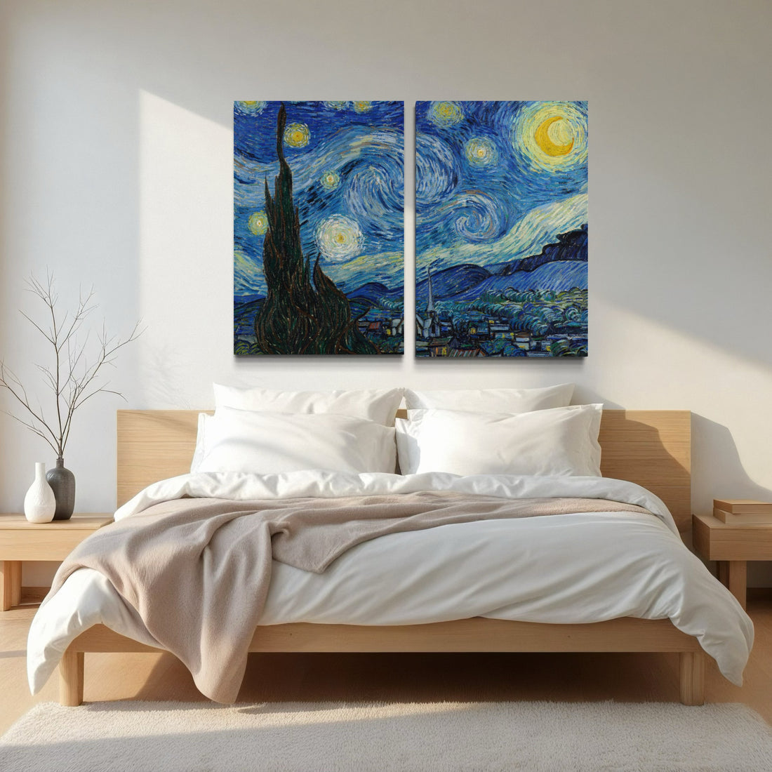 2024 -  Dupla de Quadros Noite Estrelada - Vincent van Gogh - 1889 - The Museum of Modern Art