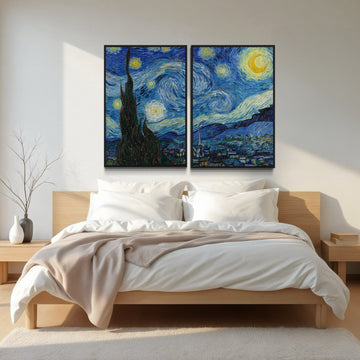 2024 -  Dupla de Quadros Noite Estrelada - Vincent van Gogh - 1889 - The Museum of Modern Art