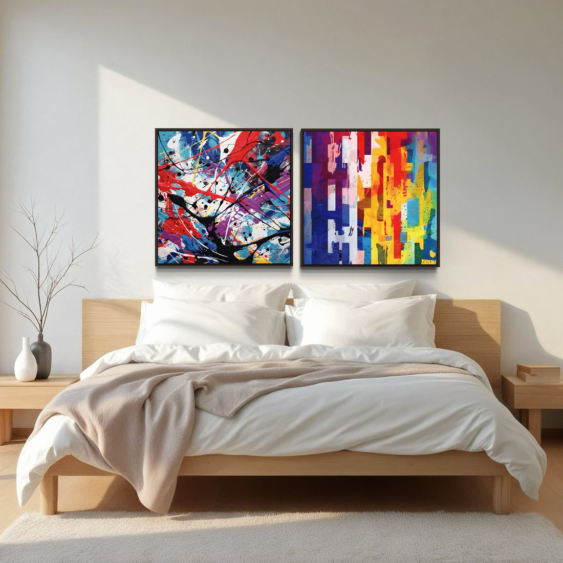2109 -  Dupla de Quadro Cores Vibrantes