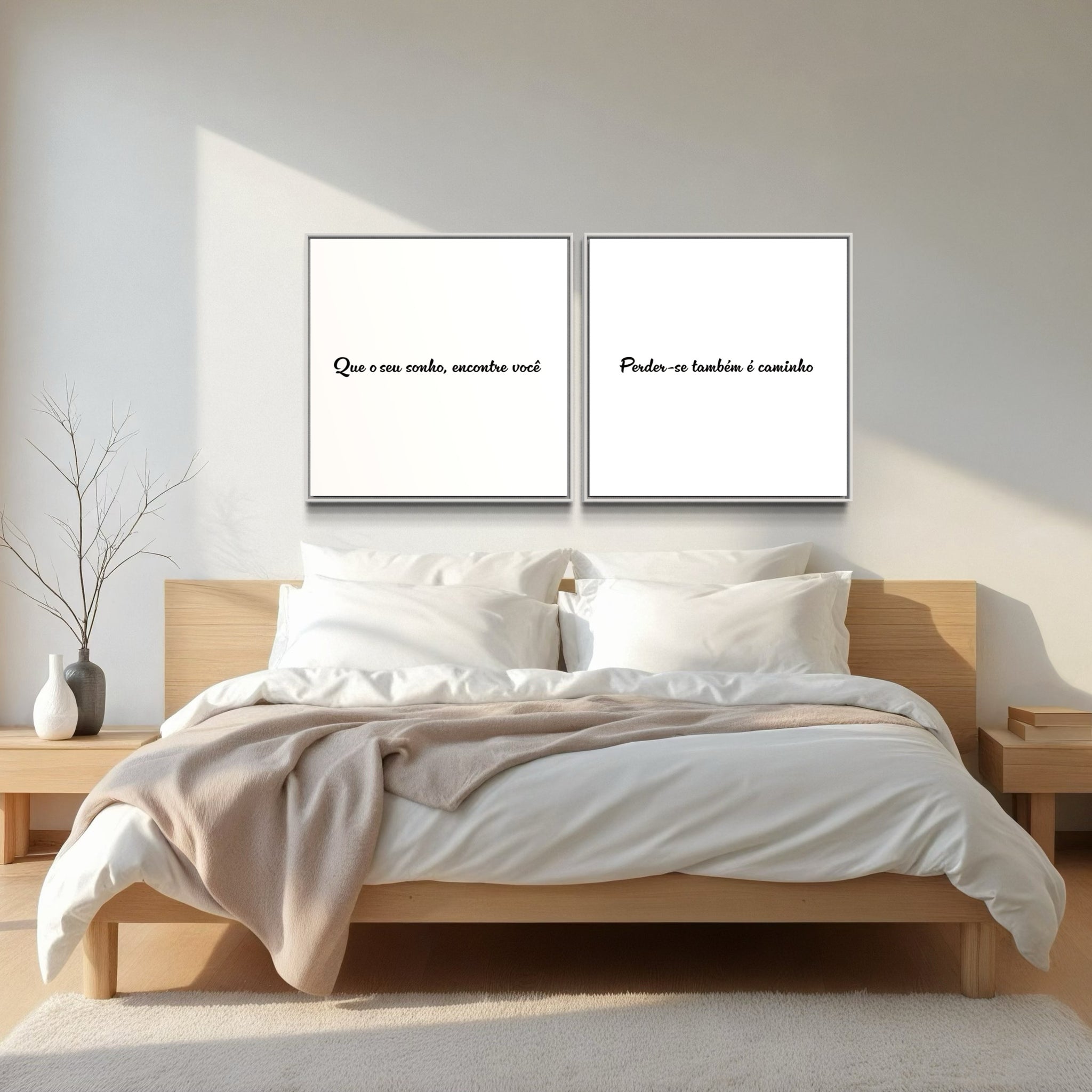 2120- Dupla de Quadros Que Seu Sonho Encontre Você
