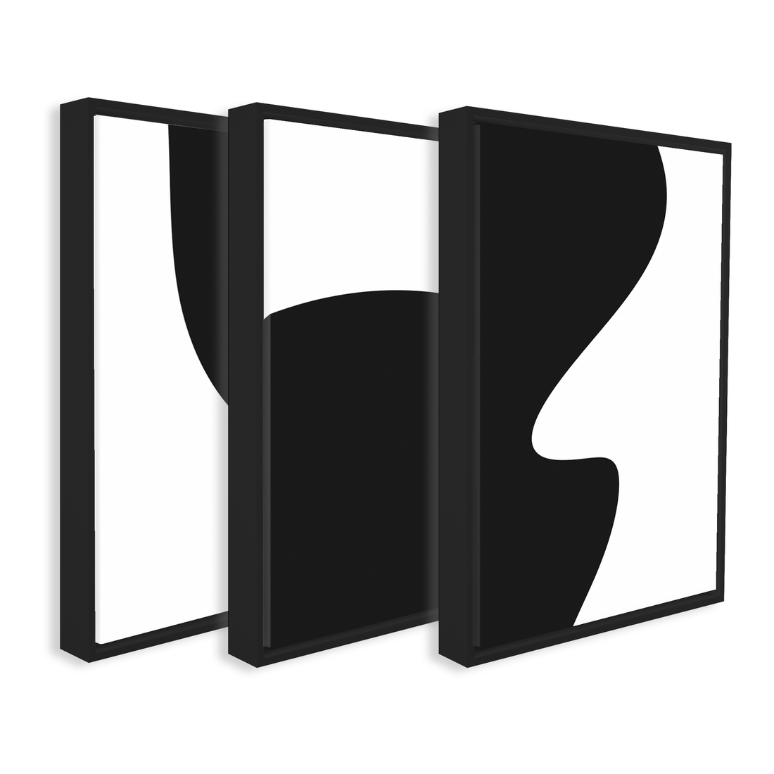 3023 - Trio de Quadro Visões em Preto e Branco