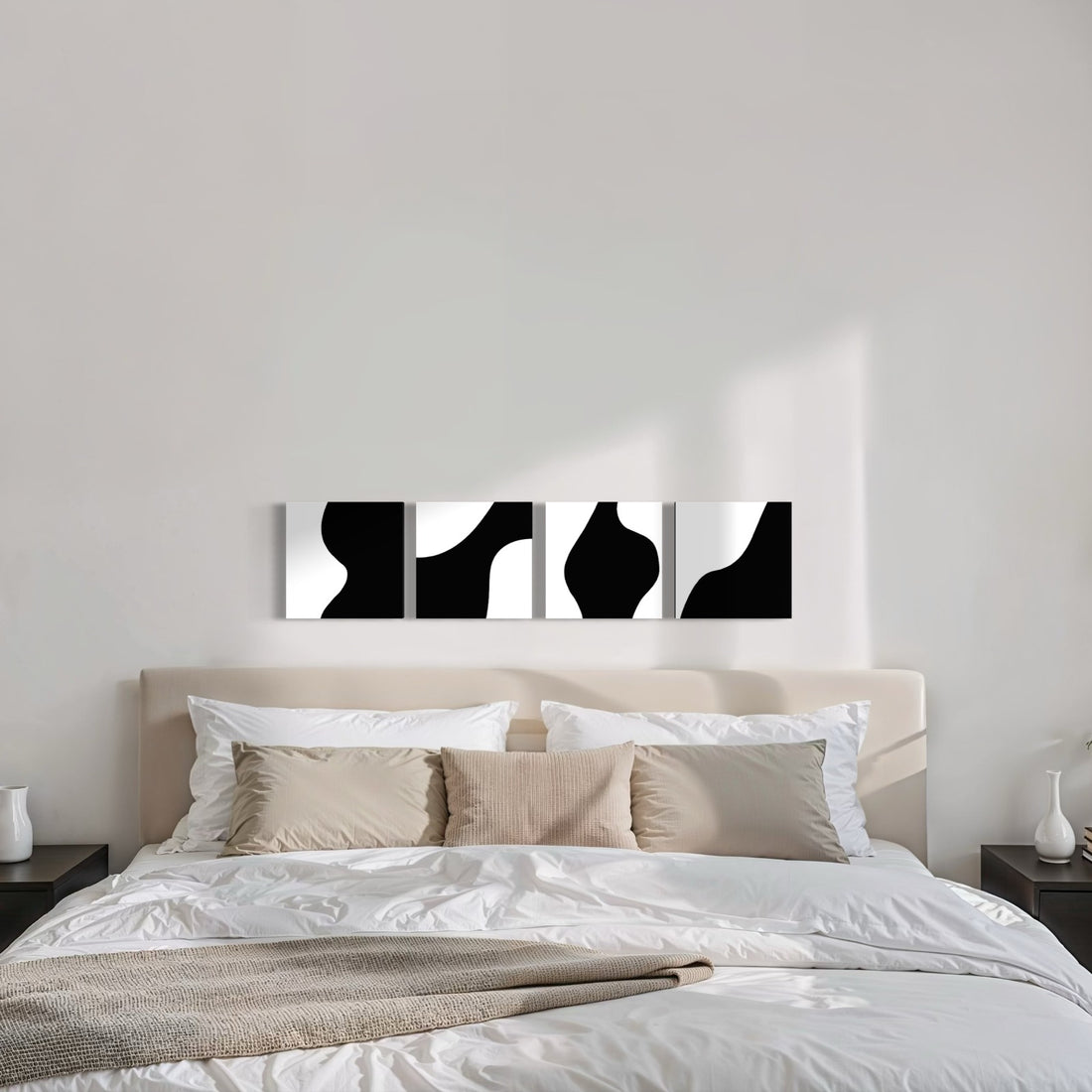 4009 - Composição de 4 quadros moderna PeB